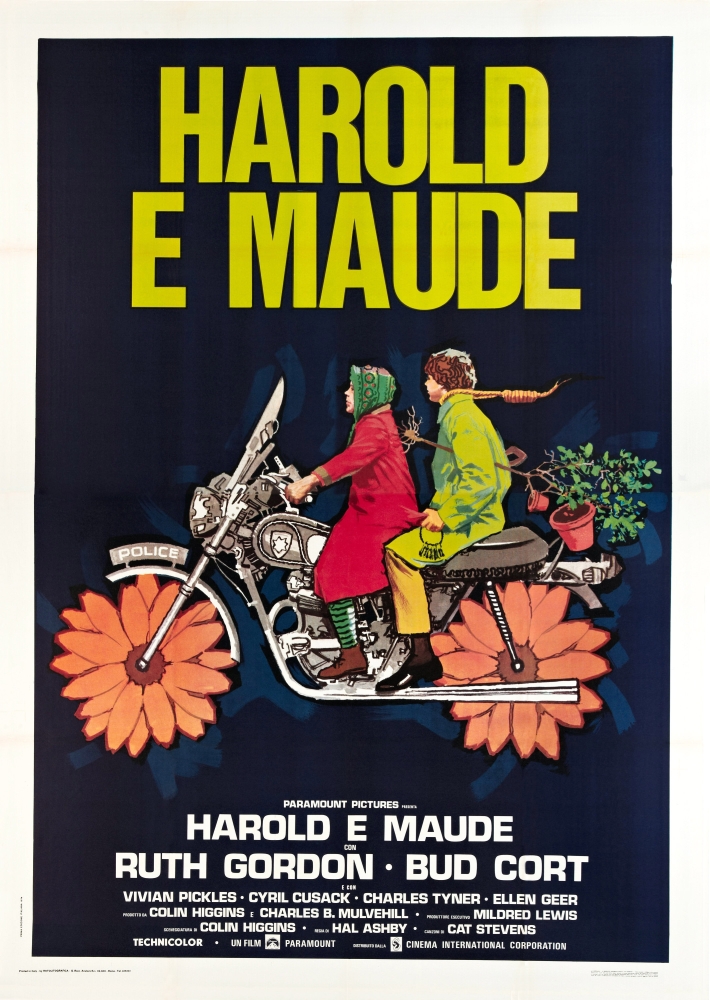 Everett Collection  Harold & Maude Aka Harold E Maude Italian Poster From Left - Ruth Gordon Bud Cort 1971 Movie Poster Masterprint, 11 x 17 -  Posterazzi, EVCMCDHAANEC162H