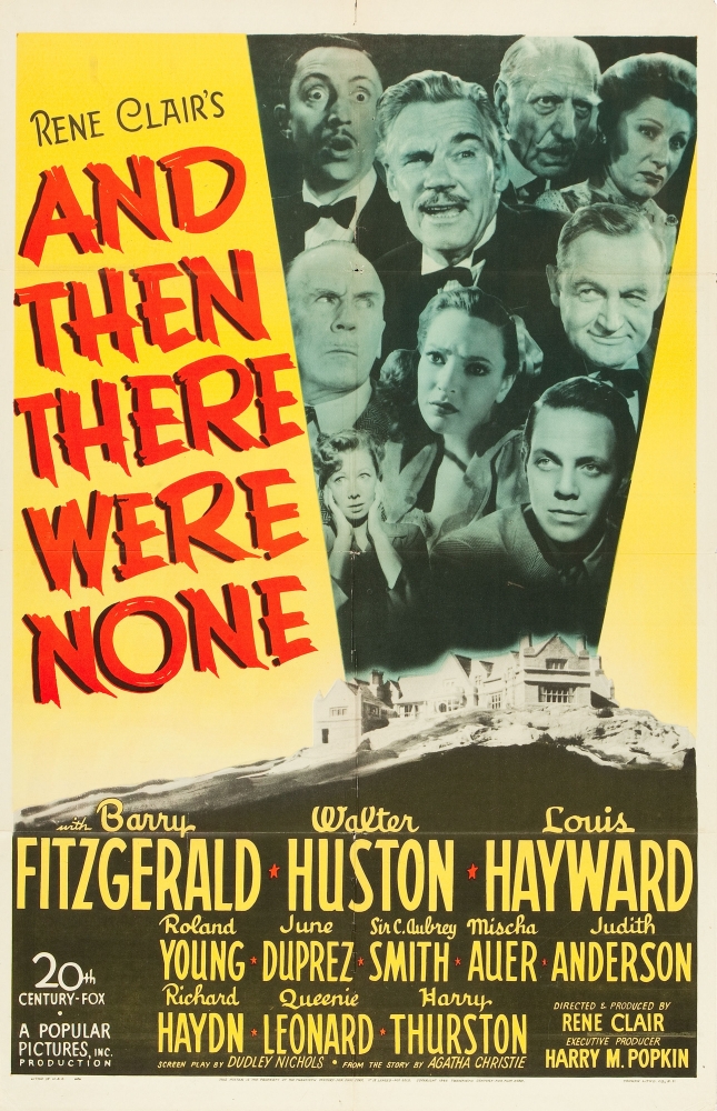 Everett Collection EVCMMDANTHFE001HLARGE & Then There Were None Movie Poster Masterprint, 24 x 36 - Large