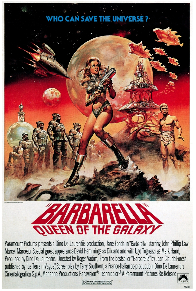 Barbarella Aka Barbarella - Queen of The Galaxy Jane Fonda In 1977 Reissue Poster Art 1968 Movie Poster Masterprint - 24 x 36 - Large