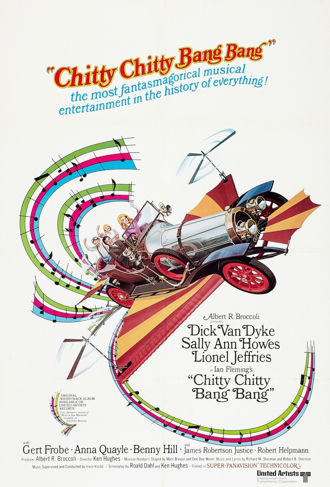 Everett Collection EVCMMDCHCHEC002H Chitty Chitty Bang Bang Dick Van Dyke Sally Ann Howes 1968 Movie Poster Masterprint, 11 x 17 -  Posterazzi