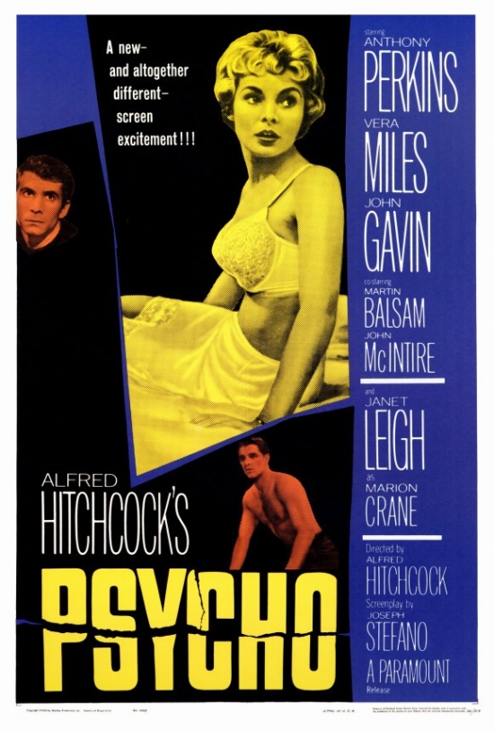 MOVAF9166 Psycho Movie Poster Print, 27 x 40