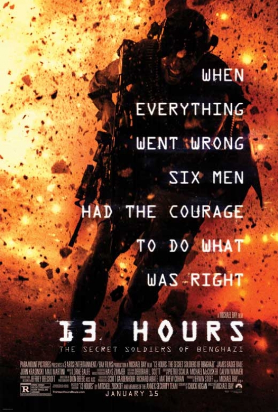MOVCB60745 13 Hours The Secret Soldiers of Benghazi Movie Poster, 11 x 17