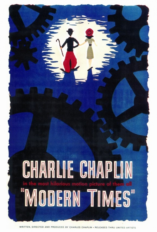 MOVEF6170 Modern Times Movie Poster Print, 27 x 40