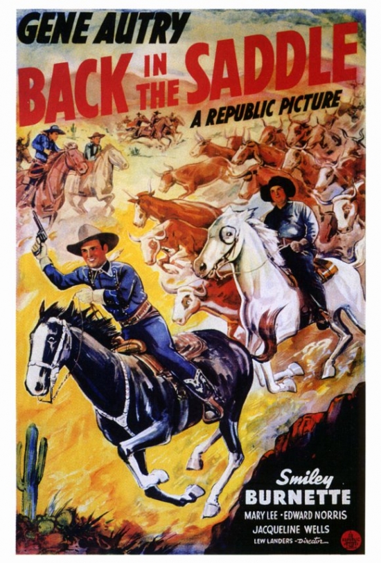 Back in The Saddle Movie Poster Print - 27 x 40