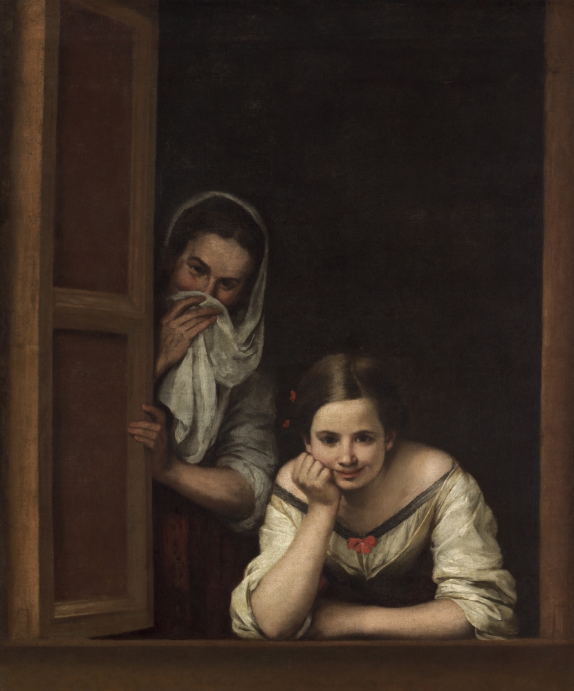 Two Women At A Window Poster Print, 18 x 24
