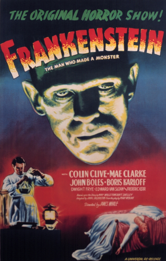 Everett Collection EVCM2DFRANEC001 Frankenstein Movie Poster Masterprint, 11 x 17
