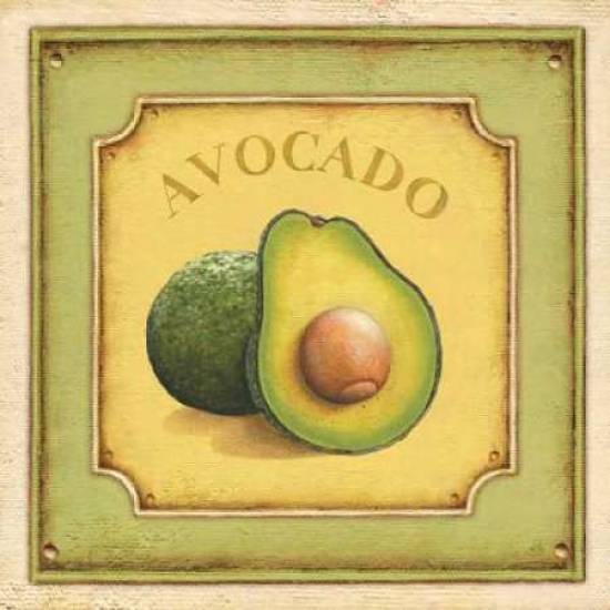 PDXBRI039SMALL Avocado Poster Print by Daphne Brissonnet, 12 x 12 - Small