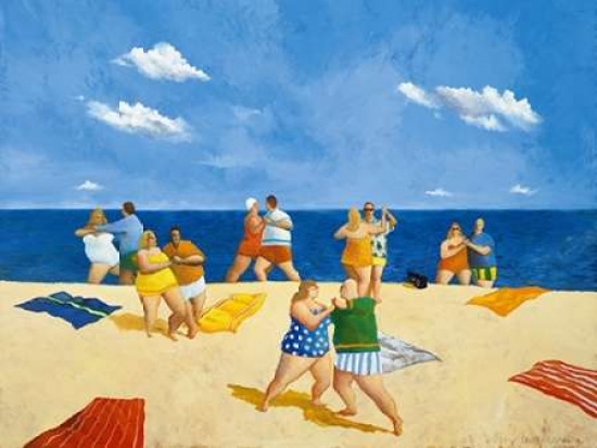 PDXP511DLARGE Tango Beach Poster Print by Michael Paraskevas, 18 x 24 - Large
