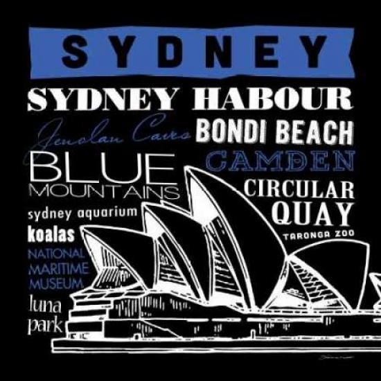 Sydney Poster Print by Stephanie Marrott - 12 x 12 - Small