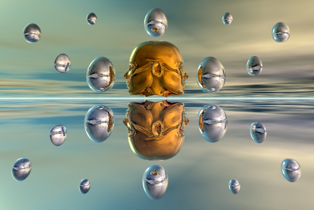 A 3D Concept Dealing with The Advancement of Artificial Intelligence Poster Print, 34 x 23 - Large