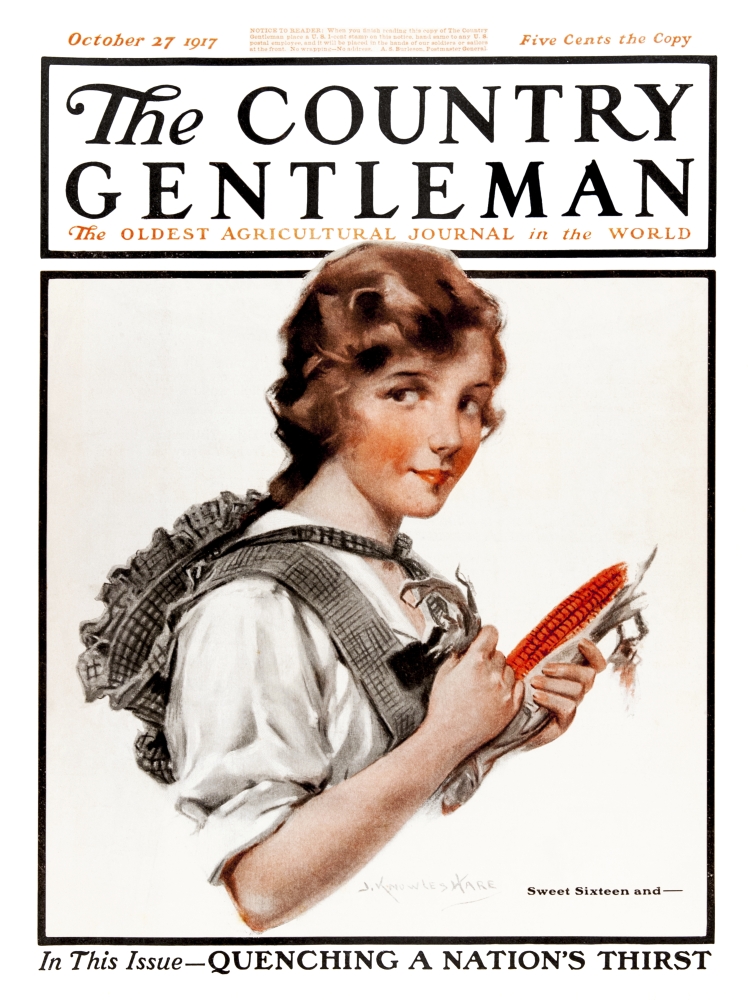 DPI12272403 Cover of Country Gentleman Agricultural Magazine From The Early 20th Century Poster Print - 13 x 17 in.
