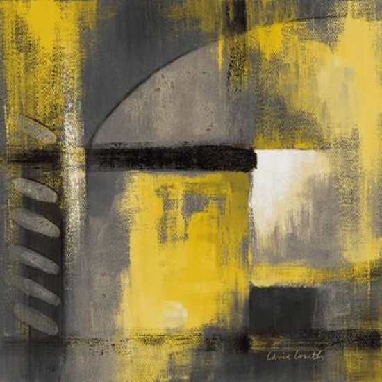Grey & Yellow Soiree I Poster Print by Lanie Loreth - 24 x 24 - Large
