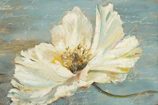 White Peony Poster Print by Patricia Pinto - White - Small