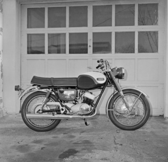 Side View of Motorcycle Poster Print - 18 x 24