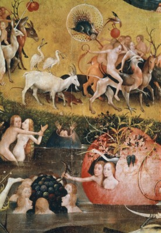 Garden of Earthly Delights - Detail 5 C.1505 Hieronymus Bosch - Ca.1450-1516 Netherlandish Museo Del Prado Madrid Spain Poster Print - 18 x 24