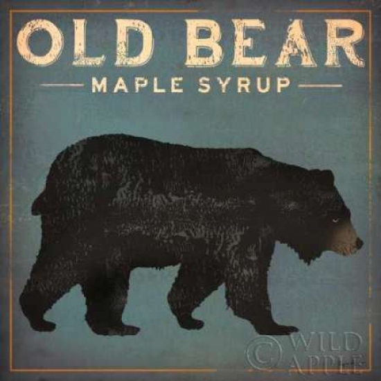 Old Bear Poster Print by Ryan Fowler - 12 x 12 - Small