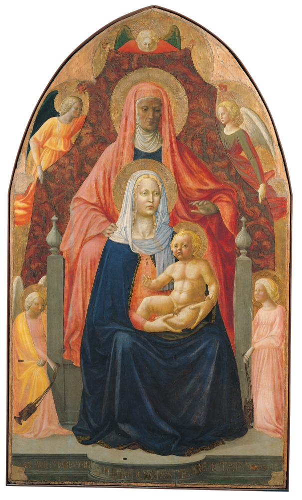 Madonna & Child with St Anne Poster Print - 18 x 24