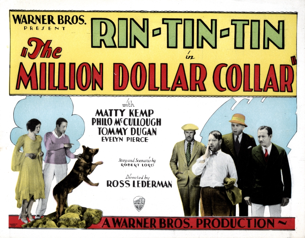 Everett Collection  The Million Dollar Collar From Left Evelyn Pierce Matty Kemp Rin Tin Tin Tom Dugan 1929 Movie Poster Masterprint, 14 x 11 -  Posterazzi, EVCMSDMIDOEC042H