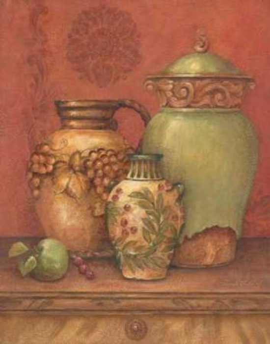Tuscan Urns II Poster Print by Pamela Gladding, 11 x 14 - Small