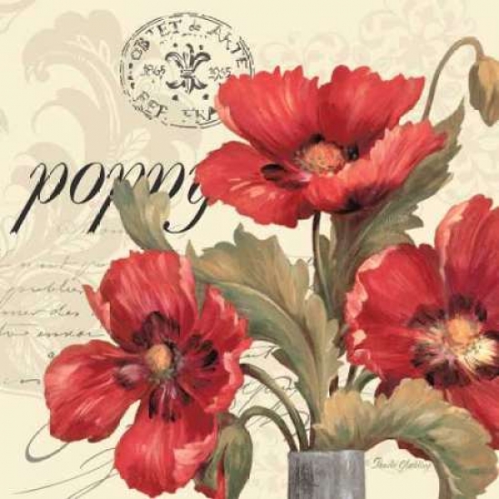 Red & White I Poster Print by Pamela Gladding - 24 x 24 - Large