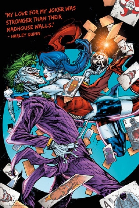 Dc Comics Harley Quinn Joker Kiss Poster Print, 24 x 36 -  GB Eye, GB428730