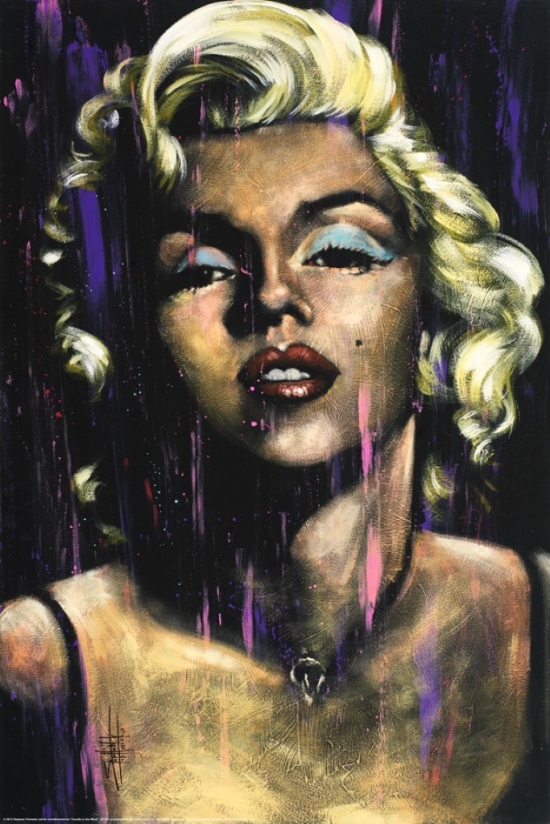 Marilyn Monroe Candle in The Wind by Fishwick Poster Print, 24 x 36