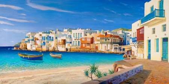 Mykonos Poster Print by Adriano Galasso - 10 x 20 - Small