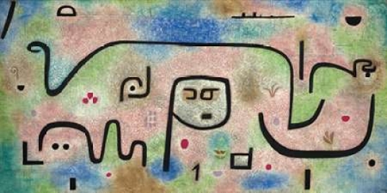 PDX2PK1414SMALL Insula Dulcamara Poster Print by Paul Klee, 10 x 20 - Small