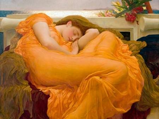 Flaming June Poster Print by Frederic Leighton