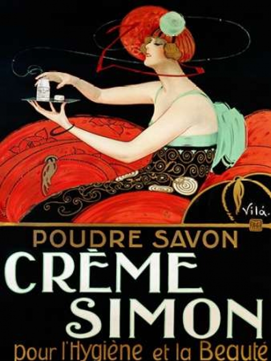 Creme Simon Ca. 1925 Poster Print by Vila - 11 x 14 - Small