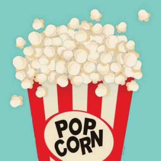Popcorn Poster Print by Stephanie Marrott - 12 x 12 - Small