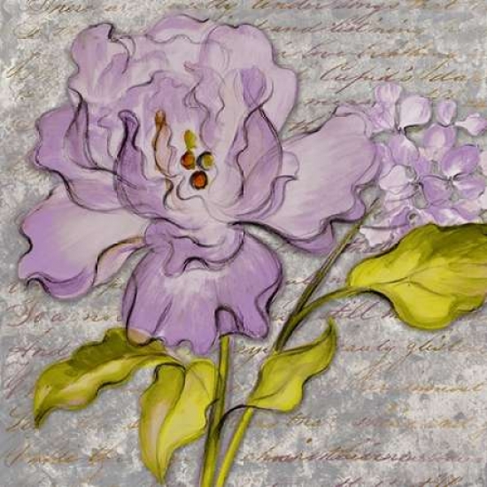 Purple Florals II Poster Print by Lanie Loreth, 12 x 12 - Small