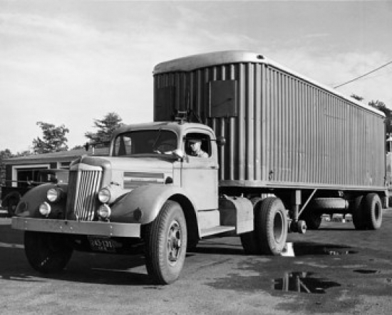 Man Driving A Truck Poster Print, 24 x 36 - Large