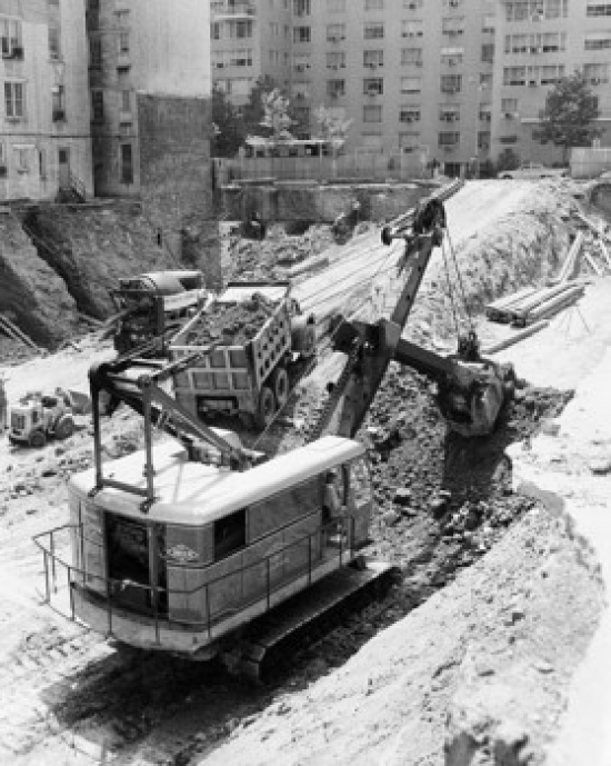 Excavator Digging Up Earth Poster Print - 24 x 36 - Large