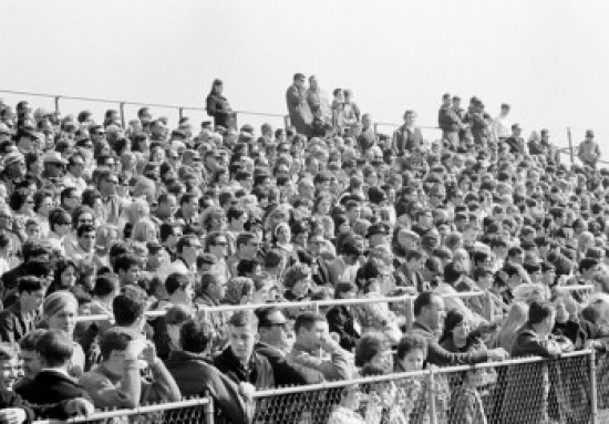 Spectators On Stadium Poster Print, 24 x 36 - Large