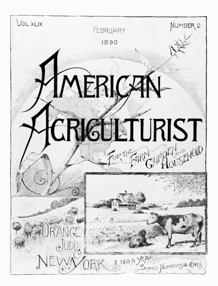 DPI12272561 Historic American Agriculturist Advertisement From Late 19th Century Poster Print - 13 x 17 in.