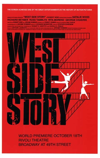 West Side Story Movie Poster, 11 x 17
