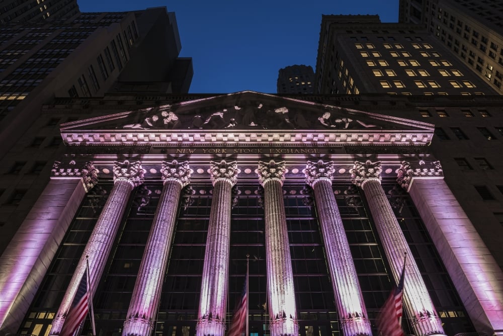 DPI12284589LARGE New York Stock Exchange at Twilight - New York City United States of America Poster Print - 38 x 24 in. - Large