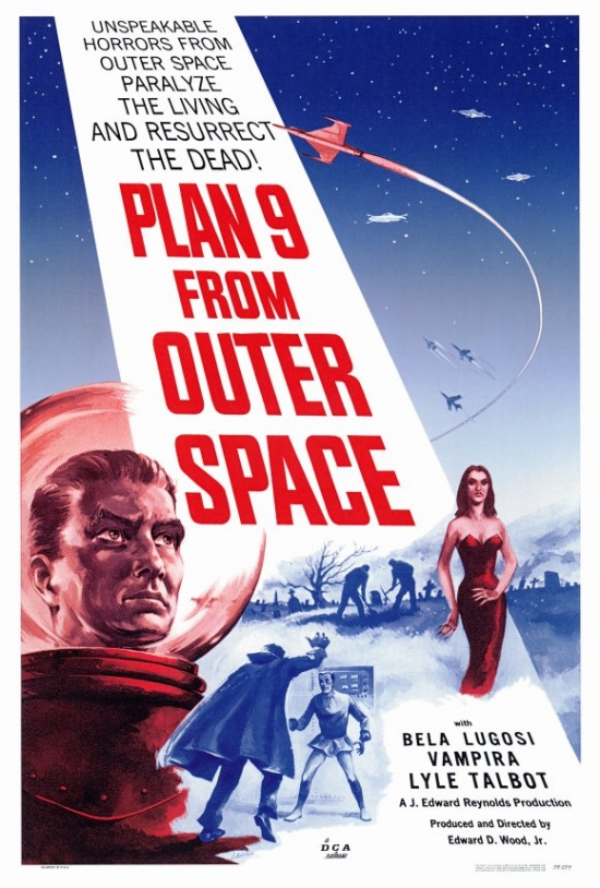 MOVAF3184 Plan 9 From Outer Space Movie Poster Print, 27 x 40