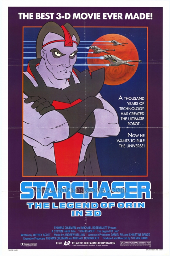 MOVAH2702 Starchaser - The Legend of Orin Movie Poster Print, 27 x 40