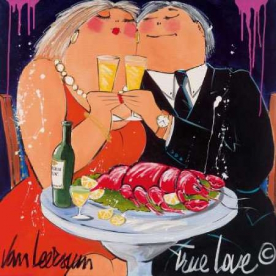 Picture of ArtLine PDXGA0116300SMALL True Love Poster Print by El Van Leersum&#44; 12 x 12 - Small