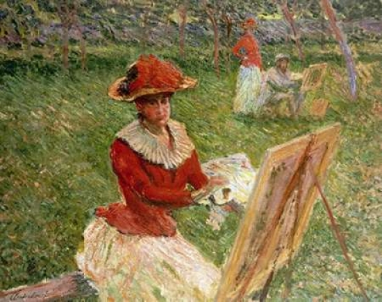 Blanche Hoschede Painting Poster Print by Claude Monet - 8 x 10 - Small