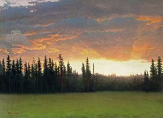 California Sunset Poster Print by Albert Bierstadt, 20 x 28 - Large
