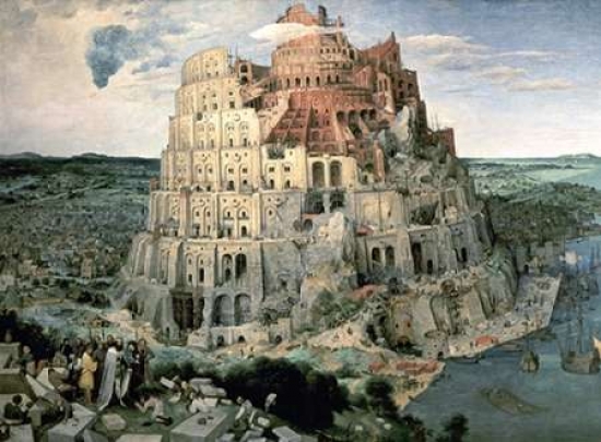 Bentley Global Arts PDX276922SMALL Tower of Babel Poster Print by Pieter The Elder Bruegel, 9 x 12 - Small