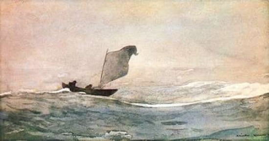 Blown Away Poster Print by Winslow Homer - Small