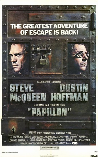 Papillon Movie Poster, 11 x 17