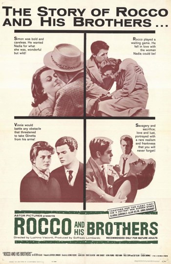 Picture of Pop Culture Graphics MOV254212 Rocco & His Brothers Movie Poster, 11 x 17