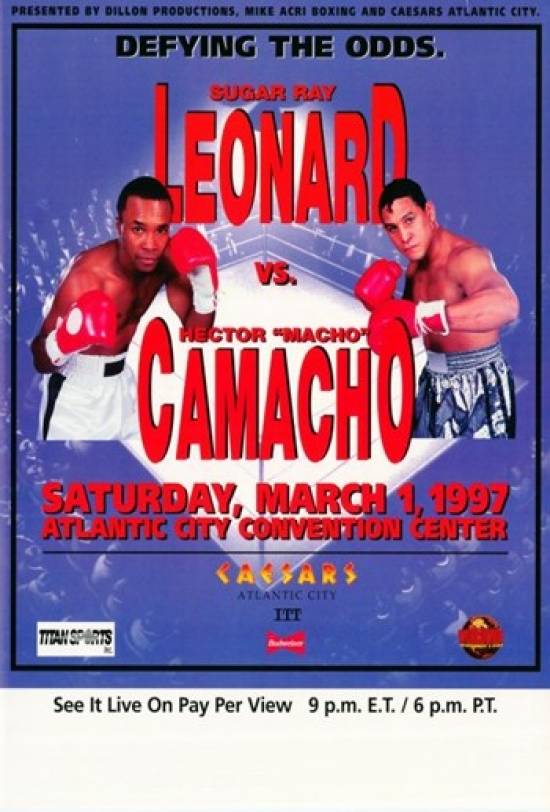 Picture of Pop Culture Graphics MOV295494 Sugar Ray Leonard Vs Hector Camacho Movie Poster, 11 x 17