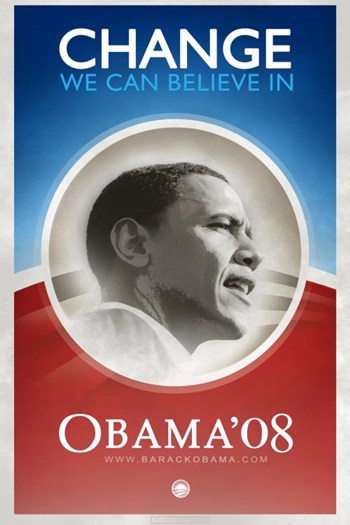Picture of Pop Culture Graphics MOV406965 Barack Obama - Change We Can Believe In Movie Poster&#44; 11 x 17