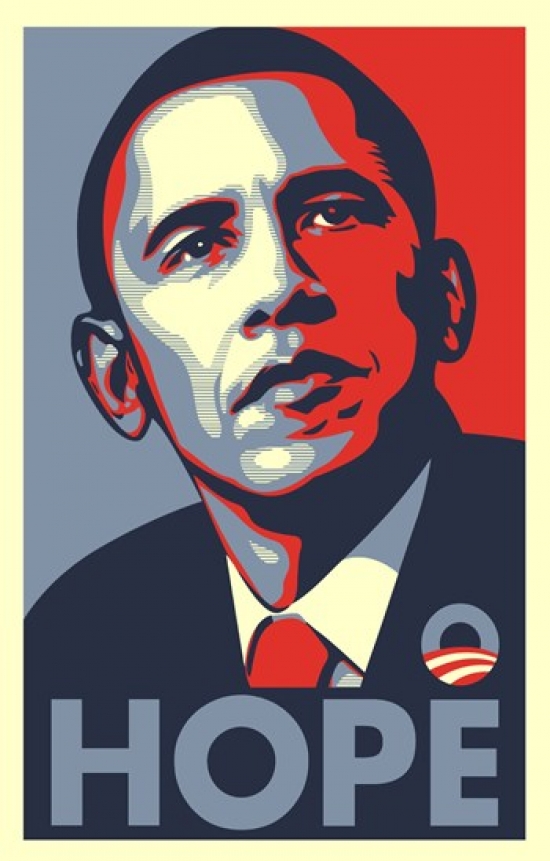 Picture of Pop Culture Graphics MOV421314 RARE Obama Campaign Poster - HOPE Movie Poster&#44; 11 x 17